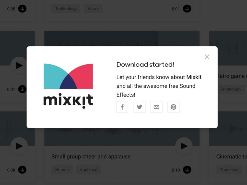 Mixkit 推出新網(wǎng)站！超多音效素材免費下載可商用！