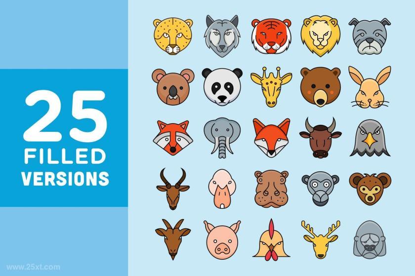 25xt-126372 75AMAZINGANIMALHEADMASCOTVECTORPACKSz5.jpg