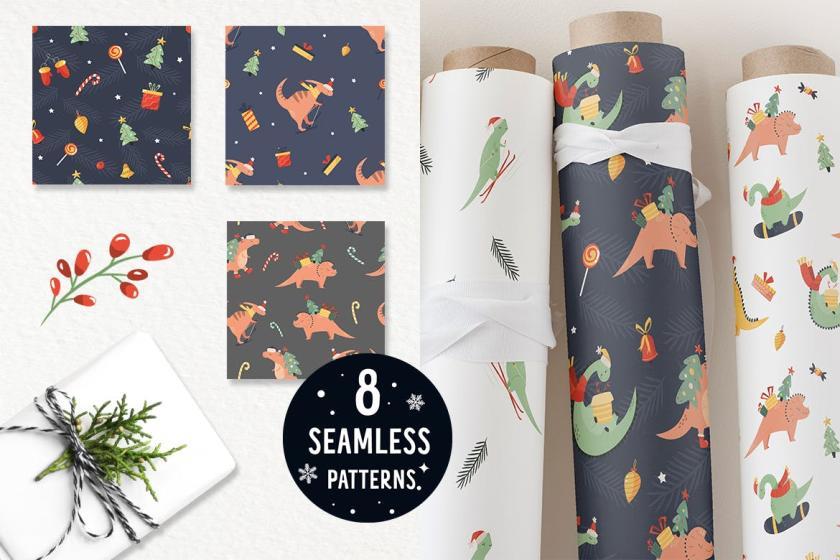 25xt-126756 ChristmasDinosaursPrints,Patterns,Iconsz6.jpg