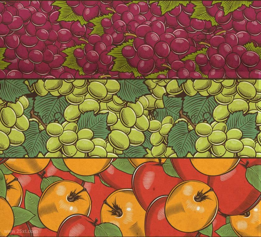 25xt-126853 FruitsVegetablesVintageSeamlessPatternsz4.jpg
