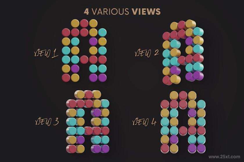 25xt-612191 ColorDots-3DLetteringz3.jpg