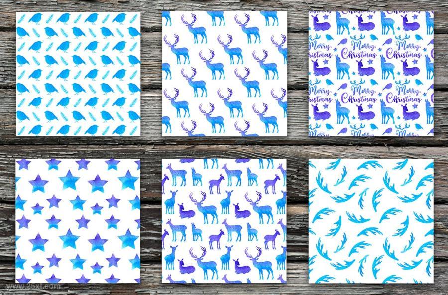 25xt-161162 Blue-Watercolor-Animal-Silhouettesz3.jpg