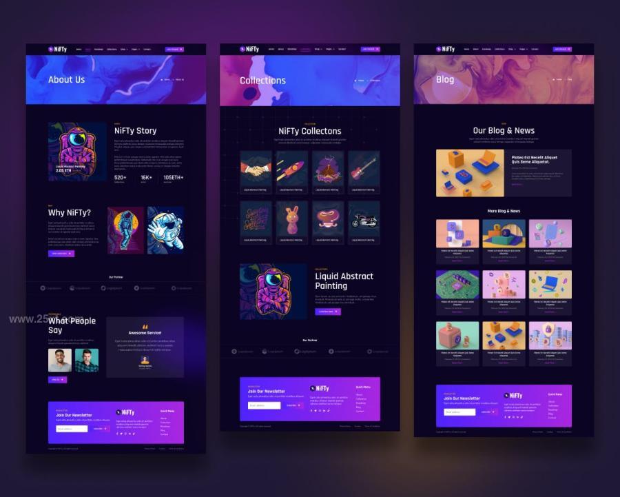 25xt-174186 NFT-Project--Portfolio-Figma-UI-Template---NiFTyz5.jpg