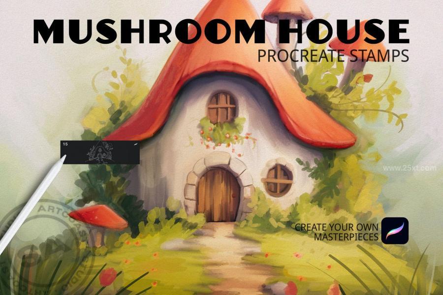 25xt-174007 Mushroom-House-Procreate-Stampsz4.jpg