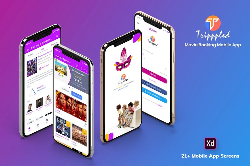 Tripppled-Movie Booking Mobile App UI Kit (XD)-3.jpg