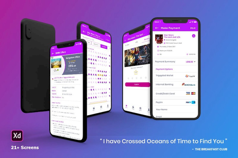 Tripppled-Movie Booking Mobile App UI Kit (XD)-2.jpg