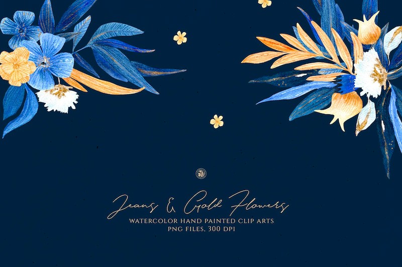 Jeans and Gold Flowers-5.jpg