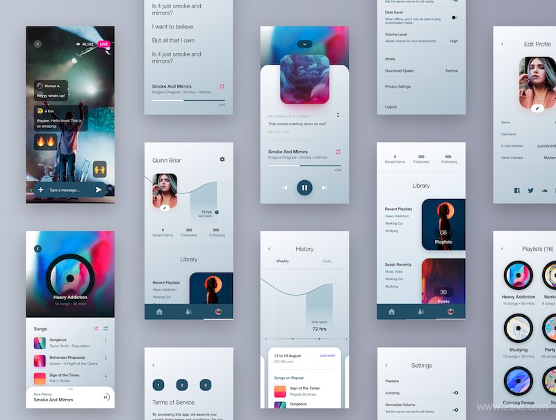 Stream - Social Music UI Kit-5.jpg