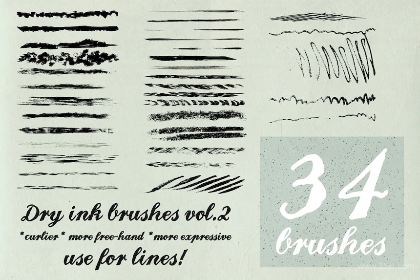 Dry Ink Brushes for Adobe Illustrator vol.2 5.jpg