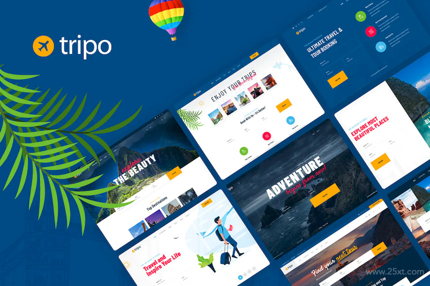 Tripo - PSD Template For Travel & Tourism Agencies 5.jpg