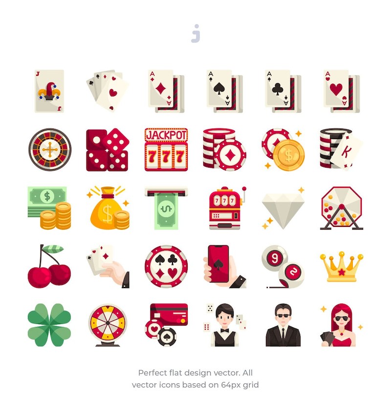 30 Gambling Icons - Flat-1.jpg