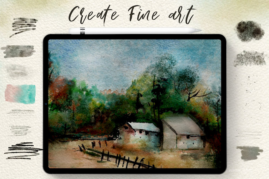Procreate Watercolor Brush Bundle 1.jpg