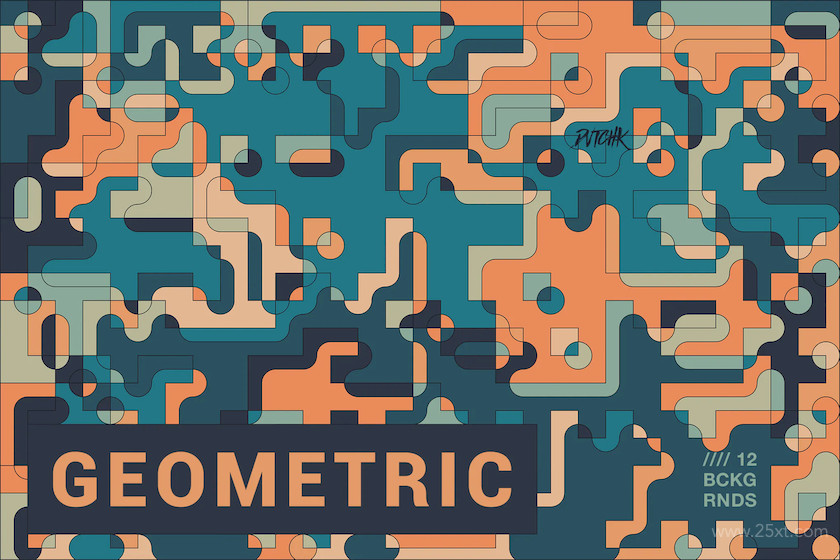 Geometric  Abstract Composition Backgrounds 3.jpg