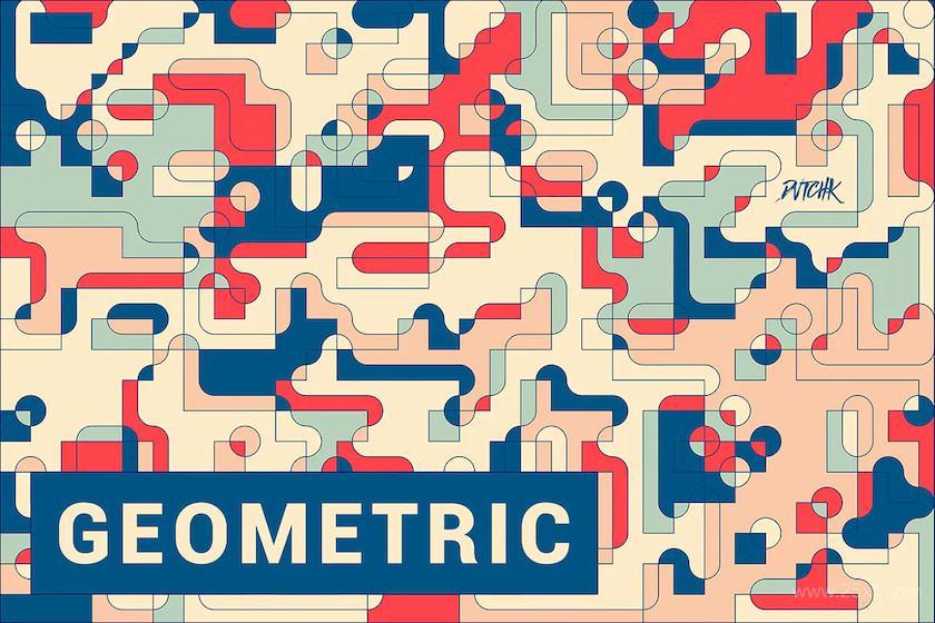 Geometric  Abstract Composition Backgrounds 1.jpg