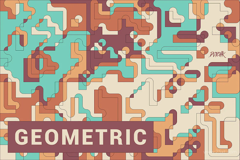 Geometric  Abstract Composition Backgrounds 2.jpg