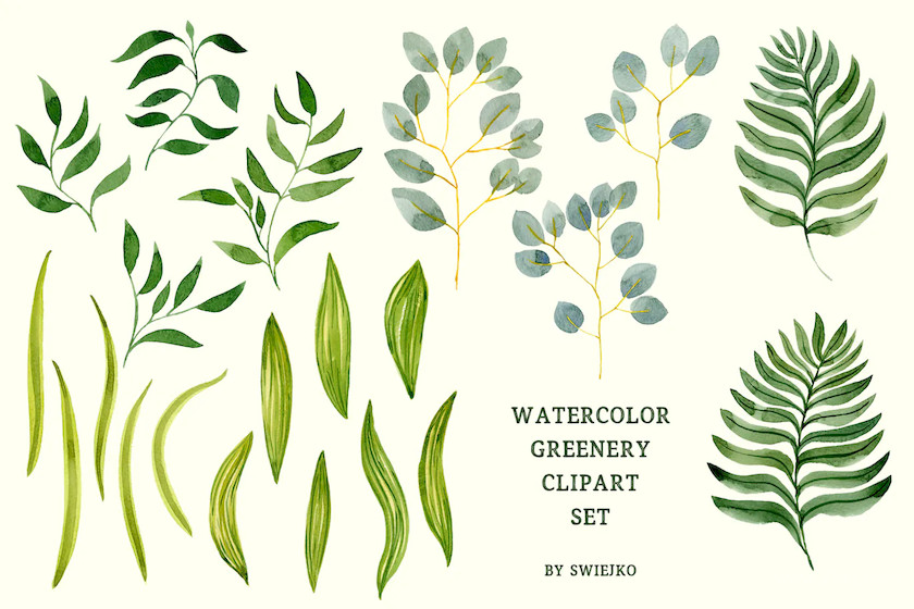 483603 Simple leaves and seamles leafy patterns5.jpg