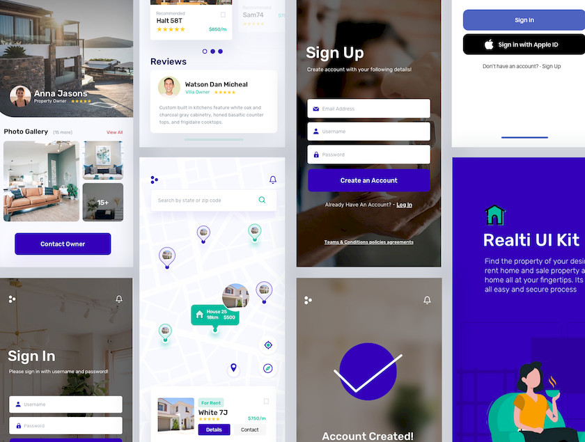 Realti - Real Estate, Property Finder and Tenants App Kit3.jpg