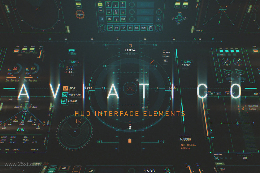 25xt-484200 AVIATICO - HUD Futuristic UI elements pack.jpg