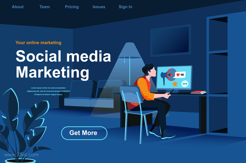25xt-484385 SMM Isometric Web Page Flat Concept.jpg