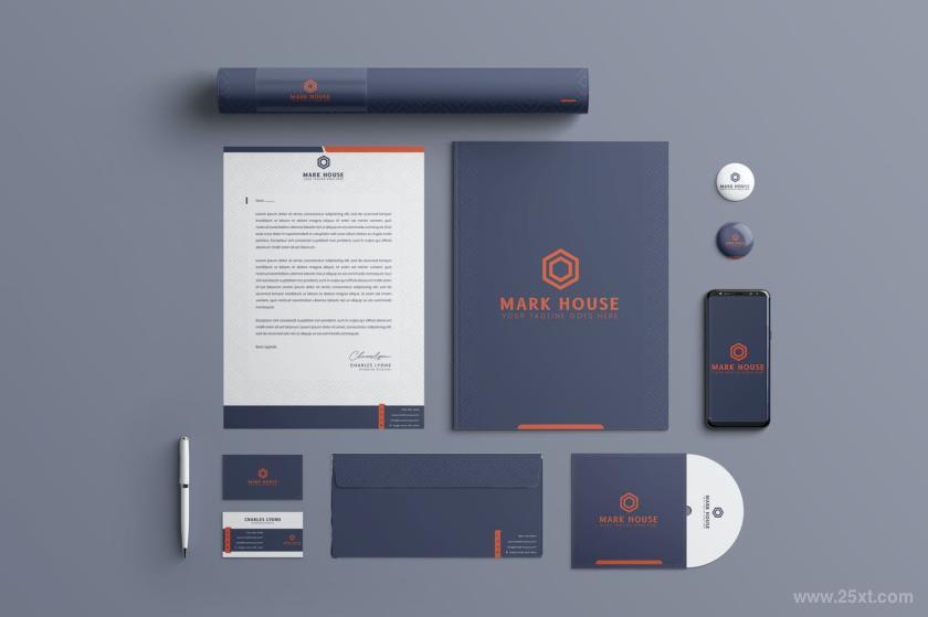 25xt-484425 Mark House Brand Identity & Stationery Pack	1.jpg