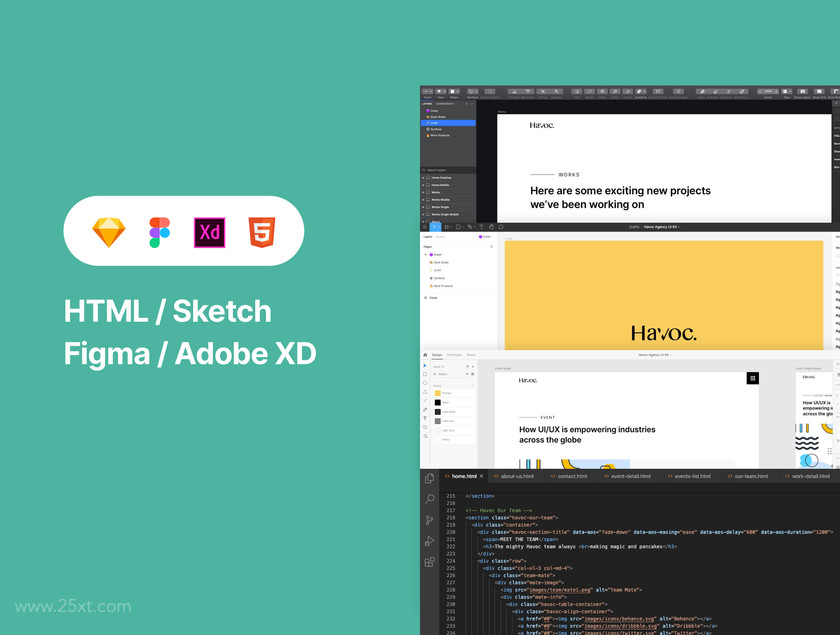 25xt-484677 Havoc Agency UI Kit2.jpg