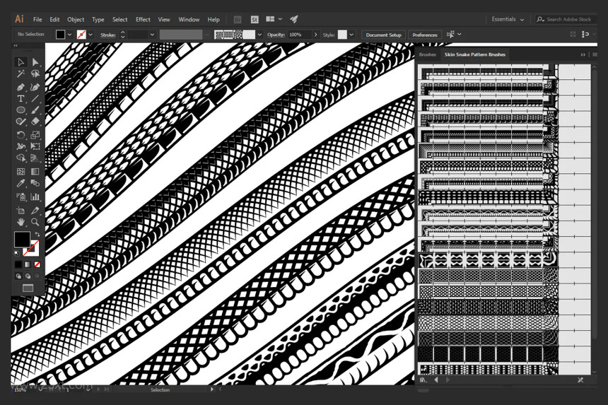 25xt-155471Skin Snake Pattern Brushes Adobe Illustrator7.jpg