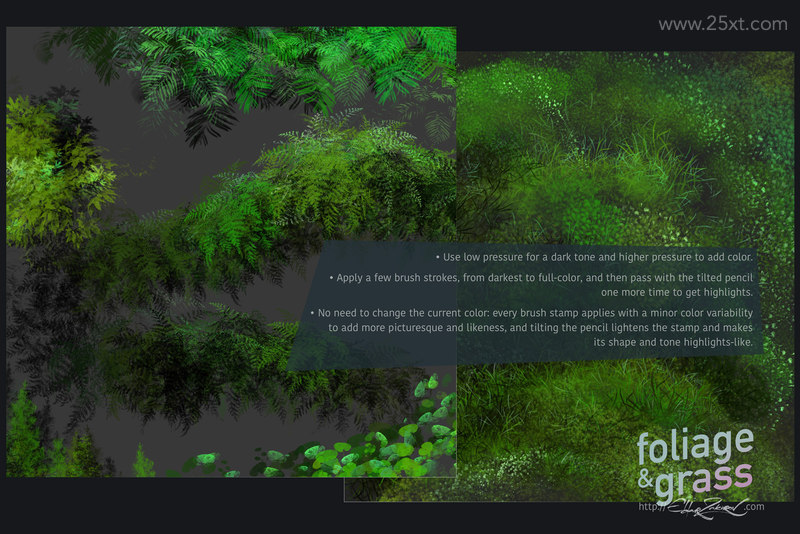 25xt-485147-60 Foliage & Grass Procreate brushes 4.jpg