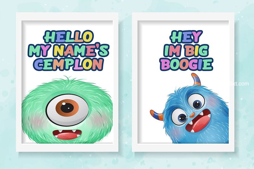 25xt-486510-Monster Kids a Layered Cute Font3.jpg