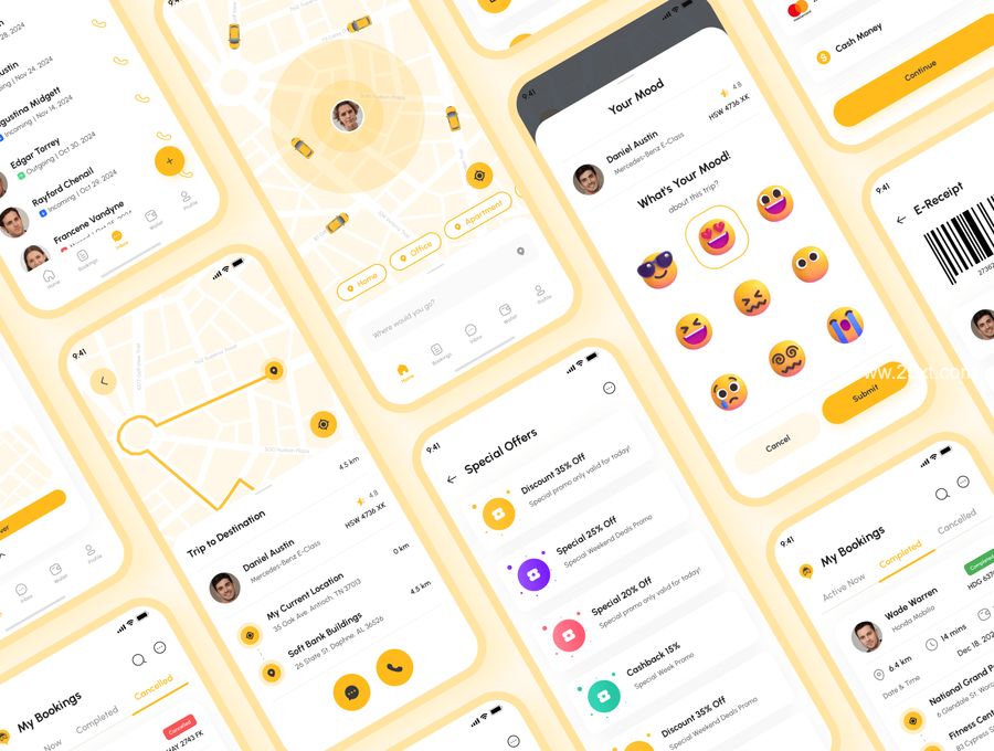 25xt-171128-Taxio - Taxi Booking App UI Kit5.jpg