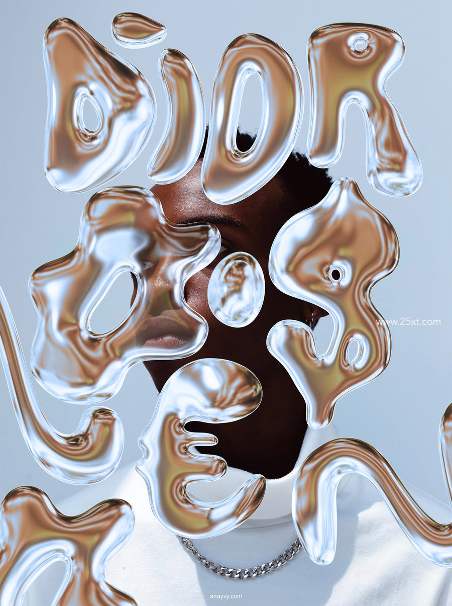 25xt-164017-ok cool metallic bubble font duo9.jpg