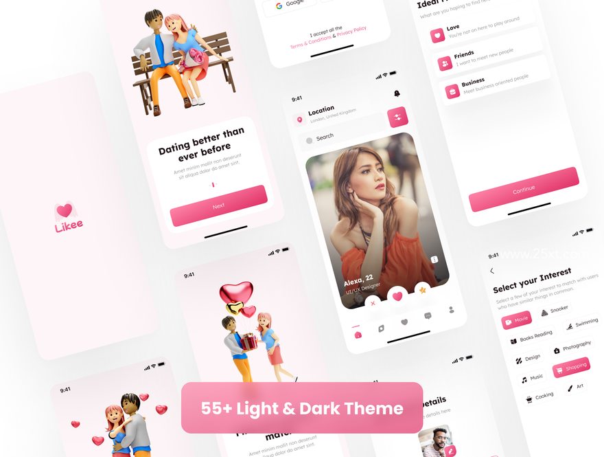 25xt-164570-Likee - Dating App UI Kit5.jpg