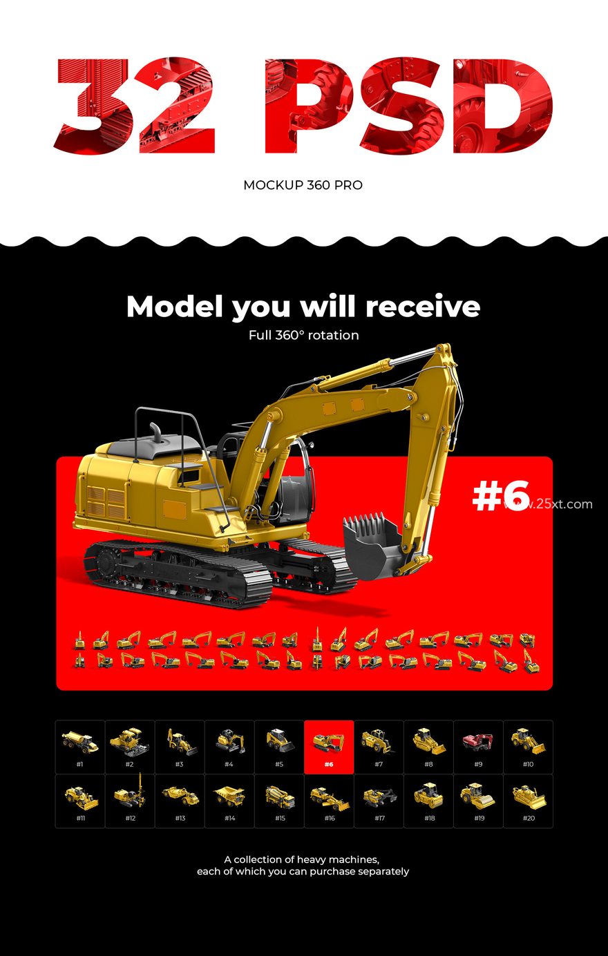 25xt-165846-PSD Mockup 3D model Heavy Machines - Track Excavato 63.jpg