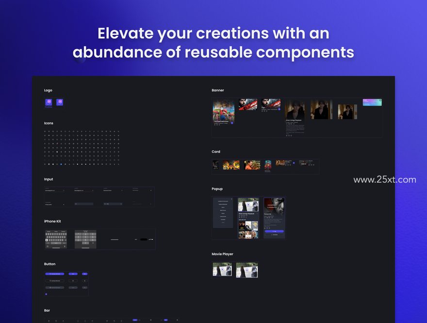 25xt-165862-Flixism - Movie Streaming App UI Kit5.jpg