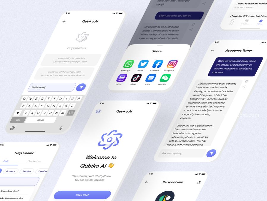 25xt-173358-Qubiko AI- AI Chatbot App UI Kit (6).jpg