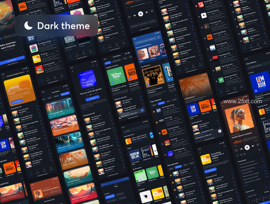 25xt-166066-Podify - Podcast App UI Kit6.jpg