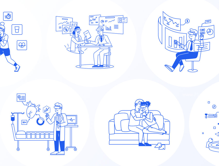 25xt-174523-Metavery - Metaverse, NFT & Blockchain Illustration Set8.jpg
