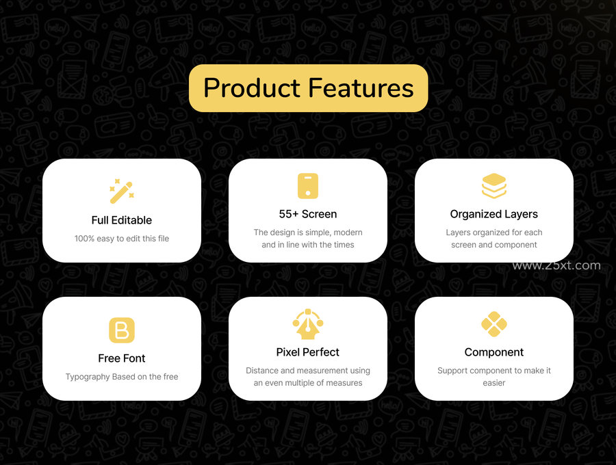 25xt-174611-Chatterfly - Chat App UI Kit Template3.jpg