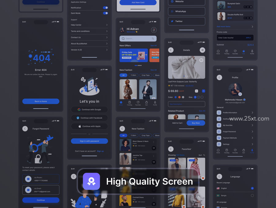 25xt-174621-E - Commerce Mobile App UI Kit6.jpg