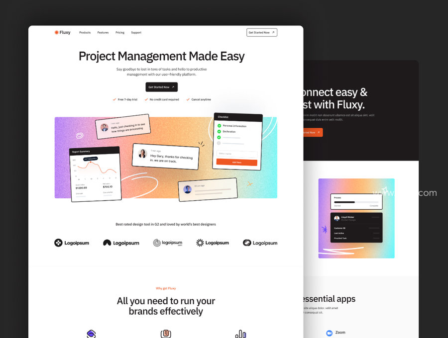 25xt-174632-Fluxy - Multi-layout Framer SaaS Template6.jpg
