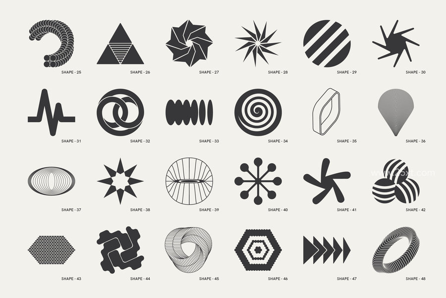 25xt-174724-120 Abstract Geometric Shapes. Part13.jpg