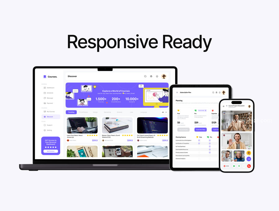 25xt-175326-Courses - Courses Dashboard UI KIT 5.jpg