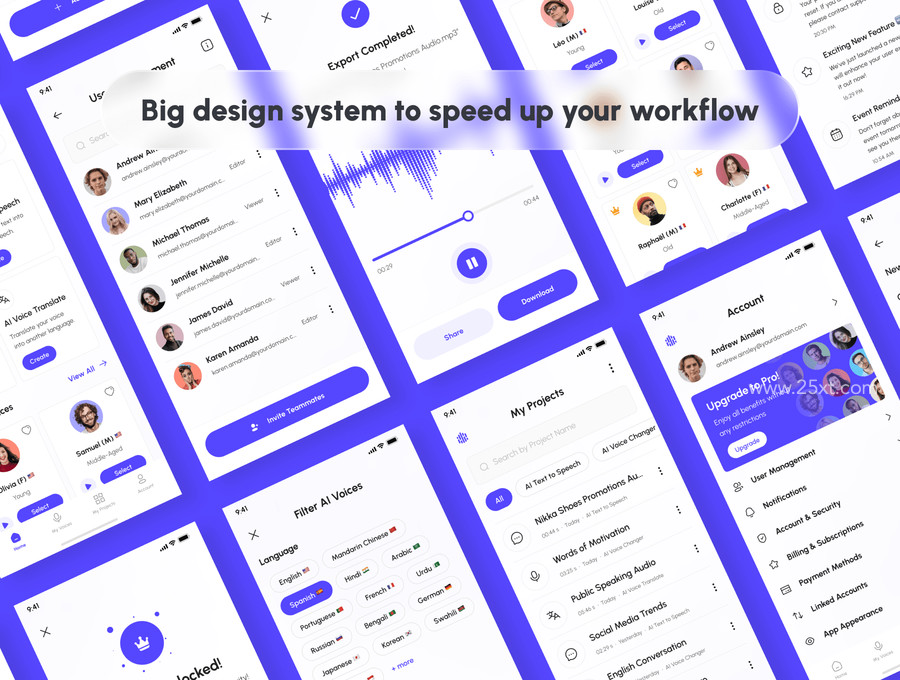 25xt-175468-Voicify - AI Voice Generator App UI Kit 4.jpg