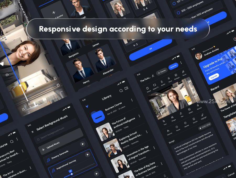 25xt-176027-Vidify - AI Video Generator App UI Kit 5.jpg