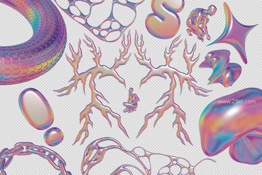 25xt-176411-Psychedelic - 3D Shapes & Objects Graphic 2.jpg