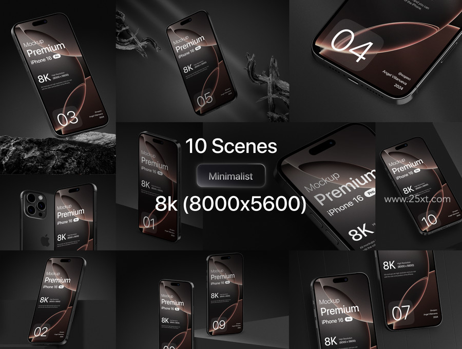 25xt-176610-Premium iPhone 16 Pro Black Titanium Mockup3.jpg