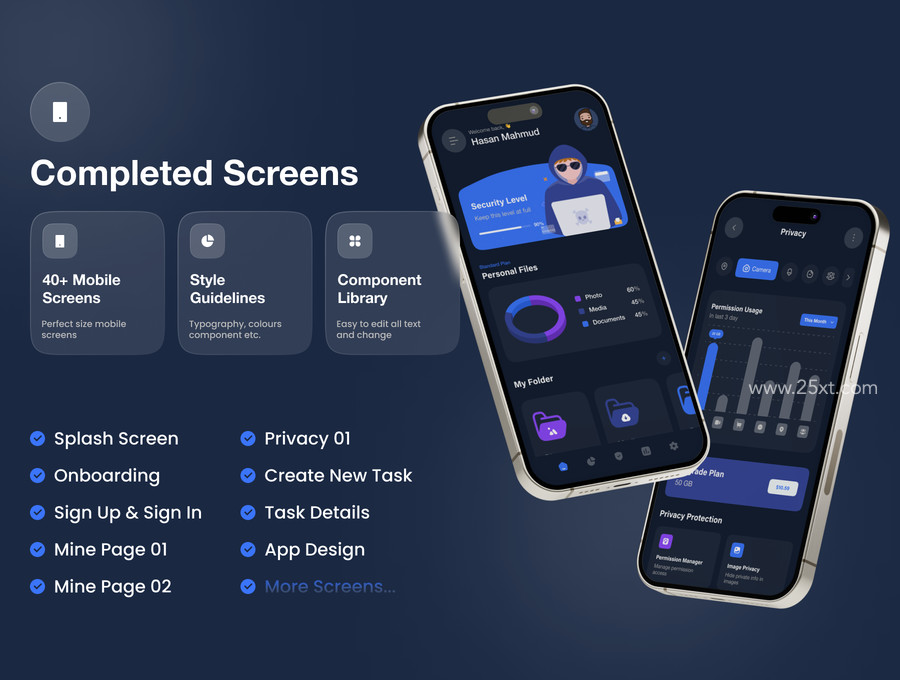 25xt-176774-Protect - Data Privacy Manager App UI Kit2.jpg