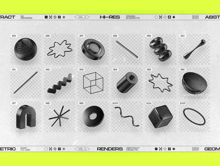 25xt-177014130 Black 3D Elements Collection Vol.1 16.jpg