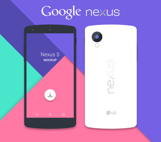 Google Nexus 5 Mockup